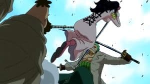 why can't zoro fight tashigi