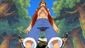 How did luffy get his scars