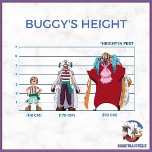 how tall is buggy one piece